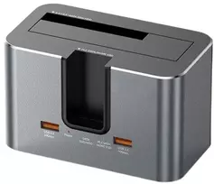 Extra Digital Saugojimo Dokas - Papildomas Skaitmeninis Dviejų Skylių Dokas, M.2 SATA/NVMe, USB-C, 10Gbps