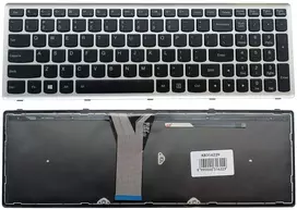 Klaviatūra - Lenovo Z510 nešiojamojo kompiuterio klaviatūra su apšvietimu, juoda