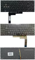 Klaviatūra - MSI GL76 GL66 GF76 GF66 RGB Apšviesta US Išdėstymas Juoda