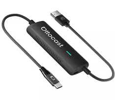 Belaidis automobilinis adapteris - Ottocast Mirror Touch belaidis automobilinis adapteris (Apple CarPlay, Android, greitas įkrovimas)
