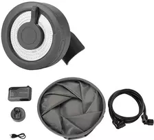 Kelioninis dušo rinkinys - EcoFlow Travel Shower Kit (susilankstantis kibiras, dušo siurblys, žarna, dušo galvutė)