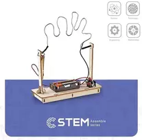 Švietimo Žaislas - Extra Digital Wooden Assembly Kit Crossfire 3D Buzz Wire Game, 8+
