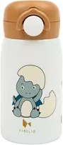 Luxkids Aps Vaikiška termo gertuvė FABELAB DINOLAND Mėlynas 320 ml