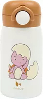 Luxkids Aps Vaikiška termo gertuvė FABELAB DINOLAND ROSE 320 ml