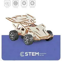Švietimo Žaislas - Extra Digital Four-Wheel Drive Racing Car DIY Kit Nuo 6 iki 8 metų