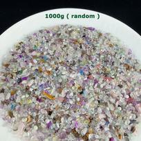 WTEMPO Tumbled Gravel Small Decorative Pebbles Bulk Mini Polished Rocks Pieces for Crafts Vases Filler Succulent Plants Aquarium Gravel Rocks random*1000g įvairiaspalvis