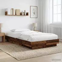 Lova Grindų lovos rėmas Sendintos medienos 80 x 210 cm