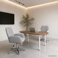 Sukamosios stalo kėdės 2 vnt. 54 x 58 x 90 cm Šviesiai pilka