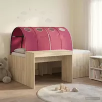 Lova Lovos rėmas su tuneliu 3 vnt. Sonoma ąžuolo ir raudona