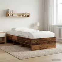 Lova Lovos rėmas Sendintos medienos 80 x 200 cm Apdirbta mediena