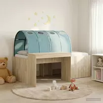 Lova Vaikų Aukštas Lovos Rėmas su Rašomuoju Stalu 3 vnt.