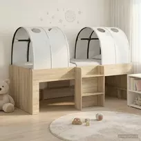 Lova Vaikiškas aukštas lovos rėmas su tuneliu 3 vnt.