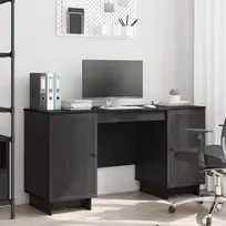 Stalas Juoda Apdirbta mediena 142,5 x 50 x 75 cm