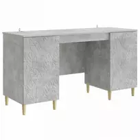 Stalas Betono pilka Apdirbta mediena 142,5 x 50 x 75 cm