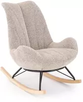 Fotelis LUIS rocking chair, d.beige