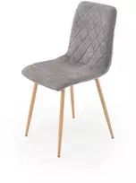 Halmar K525 WDF minkšta kėdė svetainei, valgomajam, AUDINIS, pilka