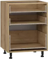 VENTO D3S_H-60/82 carcass, lower cabinet with drawers craft oak
