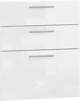 VENTO D3S_H-60/82 fronts, color: baltas high gloss