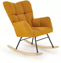Fotelis VASCO rocking chair, mustard