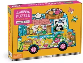 Dėlionė „Mudpuppy Dumpling Truck“ – 75 detalių formos scena
