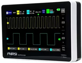 Osciloskopas - FNIRSI 1013D 100MHz 1GSa/s 7" Jutiklinis ekranas Portable