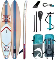 Vokietija Spinera SUP Suptour 12.0 pripučiama touring irklentė 366 × 76 × 15 cm su stiklo pluošto irklu