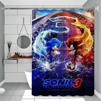Sonicas Ežys Baltas Dušo Užuolaida, Vonios Kambario Dekoratyvinė Dušo Užuolaida, Vandeniui Atspari Dušo Užuolaida Su Kabliukais 90x180 cm