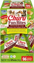 Inaba Foods Churu Fun Bites skanėstas šunims su vištiena ir moliūgu suktinukai 96g