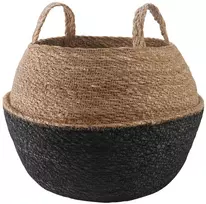 Vazonas su rankenomis Juoda Ø 45 x 36 cm 100% Jūros žolė