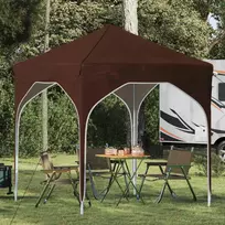 Pop-up šventinis palapinė 194 x 194 x 245 cm Ruda