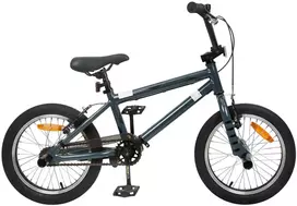 BMX Dviratis 16 Colių 5-8 metų amžiaus Tamsiai pilka