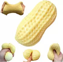 Magy Squishy peanut žemės riešutas antistresinis minkomas žaislas dumpling tipo
