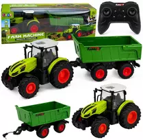Lean Toys Traktorius su priekaba 1:24