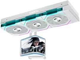 Lian Li HydroShift II OLED Curved 360 UNI FAN TL AiO Vanduo Cooling, 360 mm, OLED Ekranas, TL-FLEX Fans – Baltas