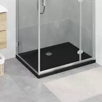 Dušo padėklas su taškais 90 x 70 x 4 cm ABS Juoda