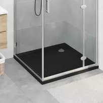 Dušo padėklas su taškais 90 x 90 x 4 cm ABS Juoda