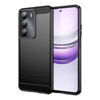 For Cover Realme C71 Case Realme C71 Shockproof Anti-knock Soft Silicone Carbon Fiber Back Case For Realme C71 Case 6.67 inch Realme C71 juoda