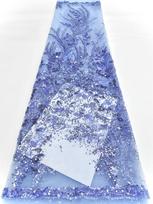 Luxury Hight Quality Nigeria Sequins Net Embroidery Lace Fabric African Mesh Lace Fabric 2025 French Tulle Lac For Women Wedding 5 yards&120cm