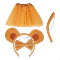 Monkey Costume Set for Kids Light Brown Tutu