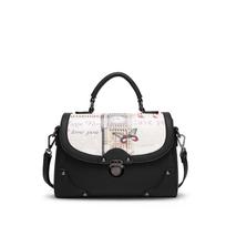NICOLE DORIS Small Shoulder Bag with Shoulder Printed with Perfect for PU Leather & Women's Handbag, Strap, Design, Water-Repellent, Self-Standing, juoda