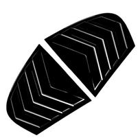 Pair Rear Side Window Trim Spoiler for BMW 5 Series E60 E61 2004 2006 2007 2008 2009 2010 Window Shutter Cover Louver Air Vents Glossy Black gray