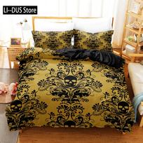 Skull Deadpool Duvet Cover Set 240x220 200x200 Bedding Set Twin Queen King Double Bed Linens Quilt Cover Bedclothes Big Hand EU Single(135*200cm)3pcs
