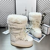 Tall moon boots women's shoes  2026 new popular warm fashion snow boots 33 balta