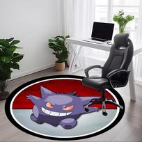 Ghost Pokémon Office Round Area Rug,  Under Office Chairs Bedroom Living Room Home Decor a0908129 80cm by 80cm