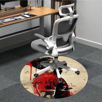 1pcFootball Cristiano Ronaldo Office Round Area Rug, Indoor Mat Suitable For Office, Bedroom Living Room Home Decor, Room Deco,  Offic a092815 80cm by 80cm
