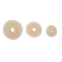 3 Blonde Donut Women Hair Ring Bun Former Shaper Maker Tools smėlis