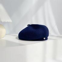 Junbie Retro Wool Beret Hat for Women M (56-58cm) tamsiai mėlyna spalva