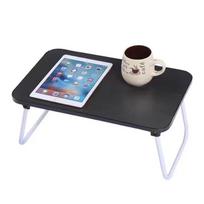 Foldable Bedside Dorm Study Desk with Adjustable Height for Laptop and Computer Use