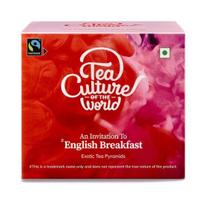 Tea Culture of The World English Breakfast Tea | Premium Black Tea, English Classic Range, Medium Strength And Rich Flavour | 16 Count, 32 Gm 32GM