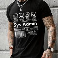 Vyriškas marškinėlis Kompiuterinės sistemos administratorius Pagrindinis CPU PC Programuotojas Geek Kompiuterių mokslo drabužiai Unisex marškinėlis Moteriškas marškinėlis Marškinėliai Viršutiniai drabužiai S smėlis